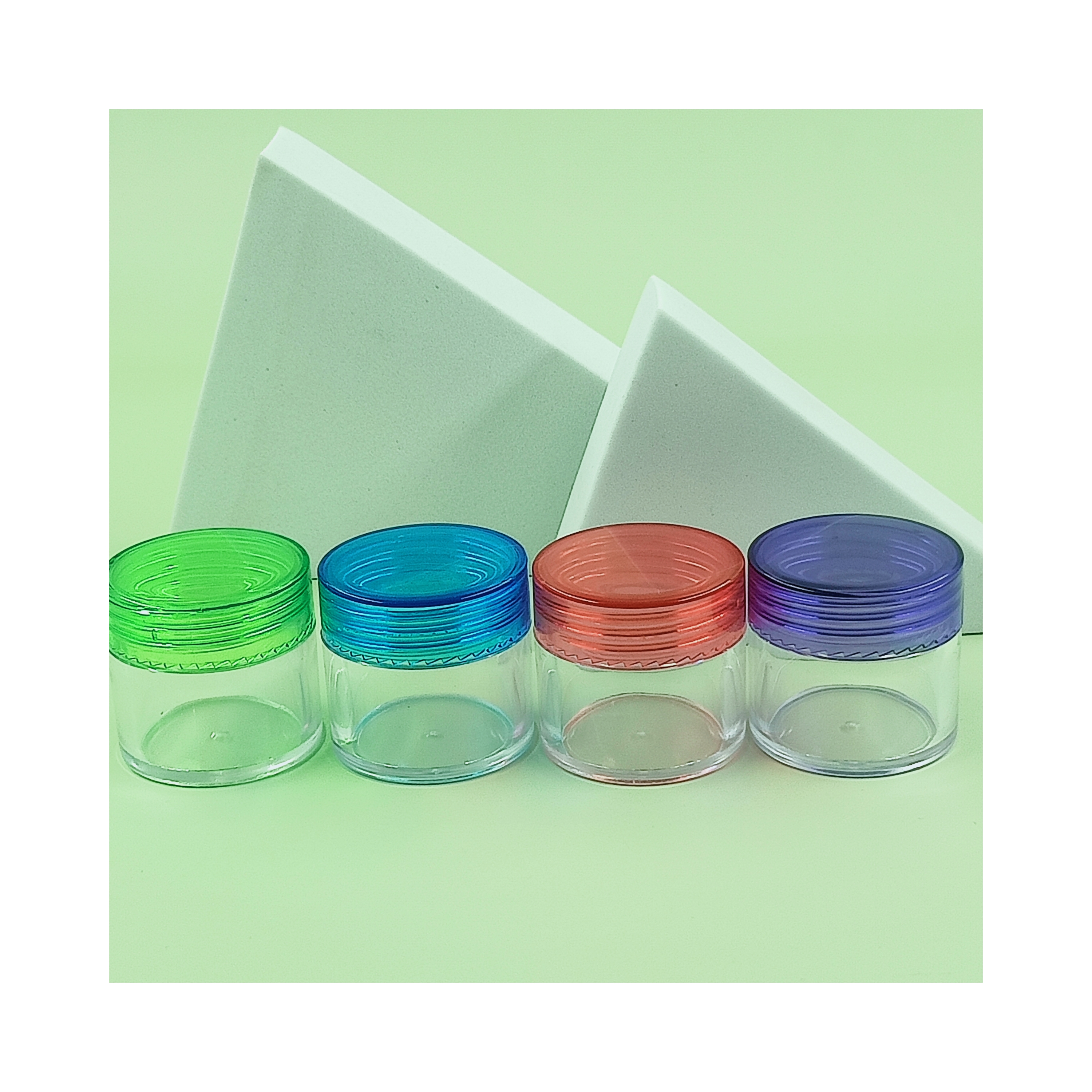 YUHUI Cosmetic Plastic Cream Jar in 20ml/30ml Size with Colorful Plastic Container