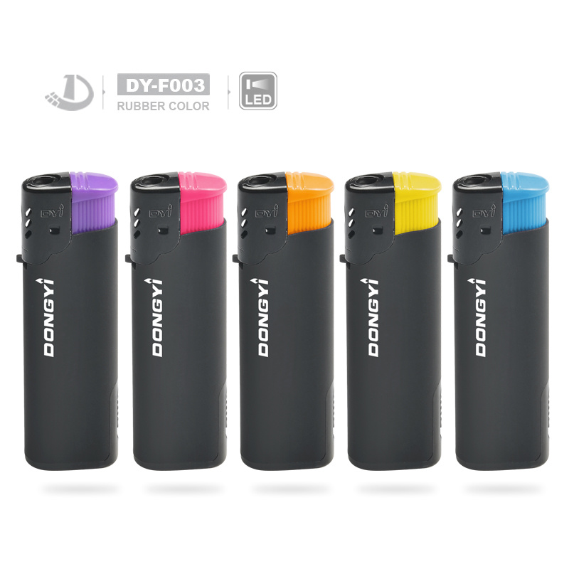 Cheapest Windproof Electric Lighter LED Disposable Cigarette Lighter