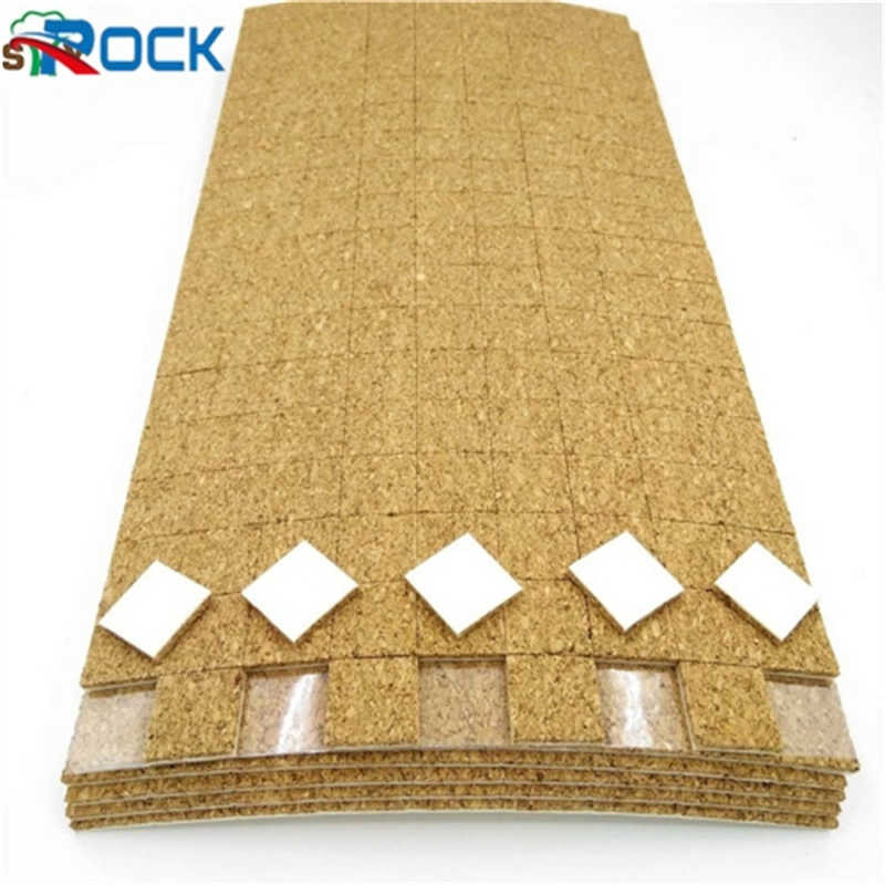 18*18MM Cork Pads Roll With Adhesive Foam Pad Cork Protector Pads For Glass