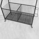 Removable Black Sports Equipment Storage Rack For Ball Medicine