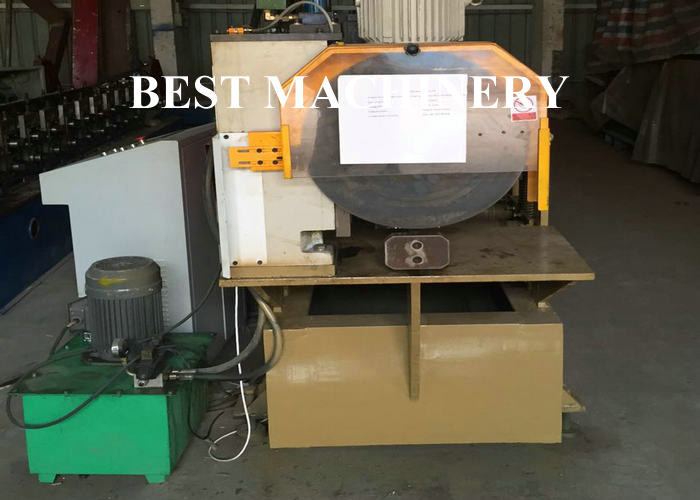 Rectangle Shape Water Down Spout Roll Forming Machine Flying Saw Cutter