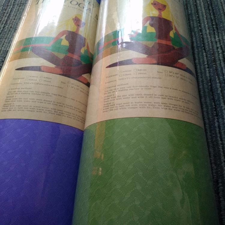 Outdoor Indoor Rubber Sports Flooring , TPE Yoga Sport Mat OEM Service