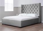 Headboard Upholstered Latest Wooden Design King Size Bed
