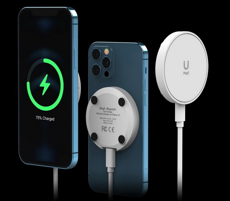 Auto Aligned Magnetic Fast Wireless Charger For IPhone 12