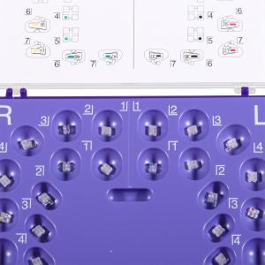 China Translucent Sapphire Orthodontic Brackets Excellent Sliding Performance wholesale