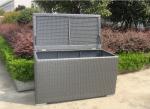 Grey Resin Wicker Storage Box