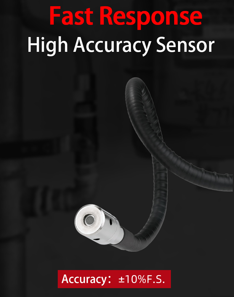 15 Inch Smart Gas Leak Detector , HT601A Portable Combustible Gas Detector