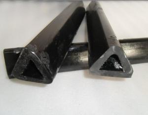 China Industrial Polyurethane Tubing , Injection Molding PU Polyurethane Black Triangle Pipe wholesale