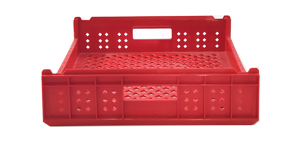 PP Bread Tray Plastic Stackable Turnover Box/Crates with External Size 550*480*130mm