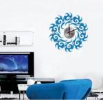 DIY Crystal Flower Designer Wall Sticker Clocks 10D004