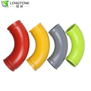 China 148mm Concrete Pump Pipes Elbow , Customized Carbon Steel Bend Pipe wholesale