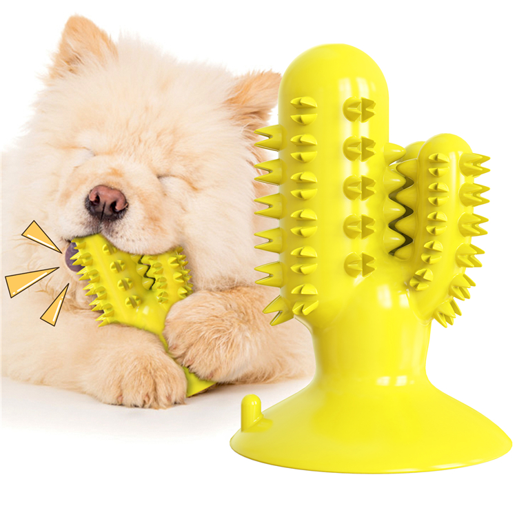 Cactus Shape Tooth Cleaning Cute Pet Toys Dog Bite Toy With Customized Service