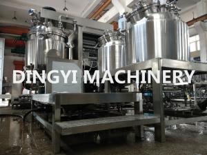 China Fat Emulsion Industrial Vacuum Mixer , High Viscosity Mixer HMI Control 220V/380V wholesale