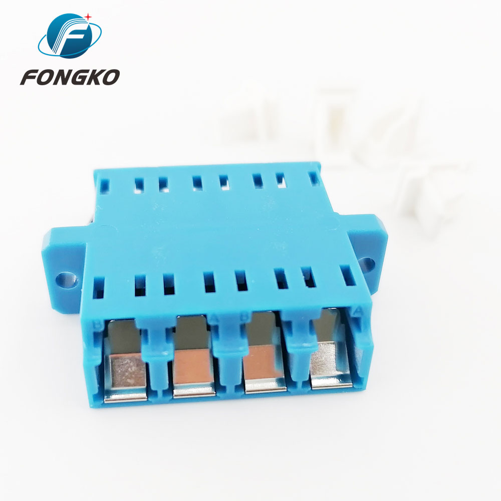 1550nm Singlemode Blue Fiber Optic UPC LC Connector Adapter