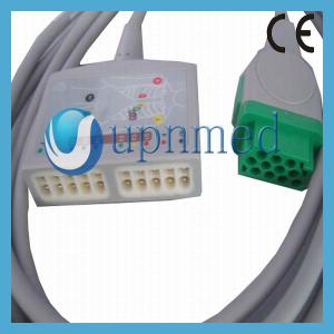 China 2017006-001 GE Marquette 10 lead Multi-Link EKG cable wholesale
