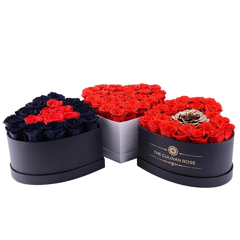 Manufacturer Supplier Real Preserved Rose In Gift Box Single Rose Box Flower