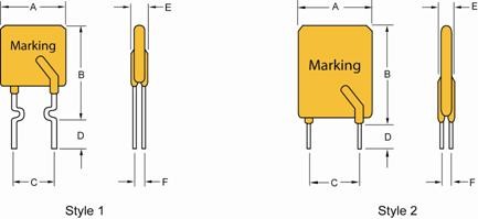 Dip 30V 2.5A PPTC Resettable Fuse , Polyswitch PTC Devices For Over Current Protective