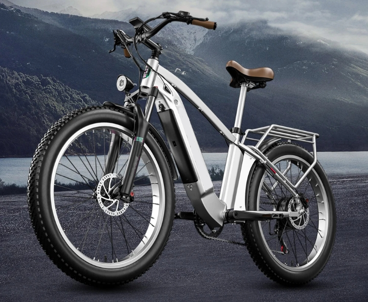 15Ah Hidden Battery Fat Tire Mountain E Bike 48V 500W Motor 26 Inch Electric Bike