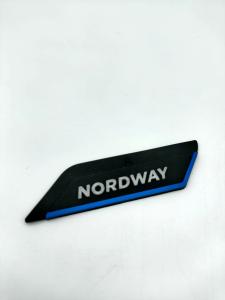 China Viscose Eco Friendly Logo Stickers , Nordway Pvc Adhesive Sticker wholesale