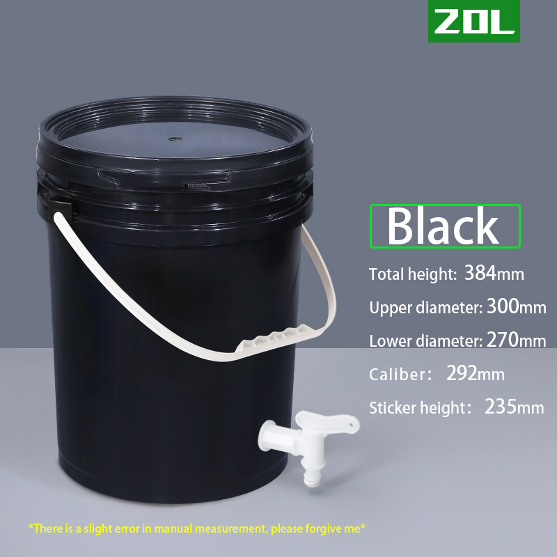 Food Grade Drink Dispenser 5 Gallon Plastic Bucket With Handle And Lids Customrized Logo