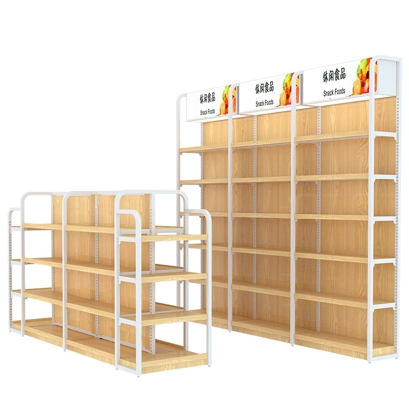 30kg Capacity Miniso Display Rack For Merchandise Display 5Layers Steel Wood Structure