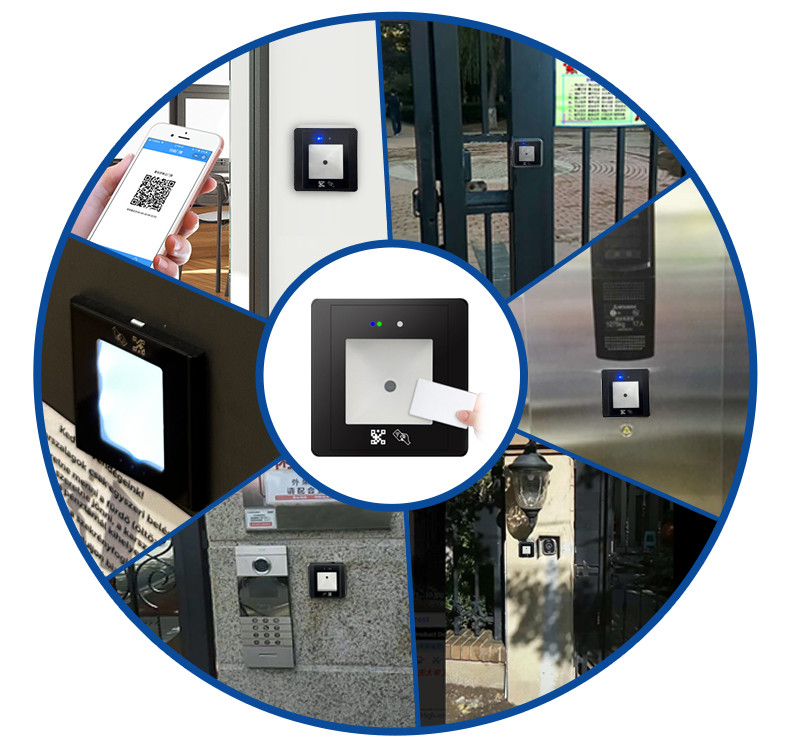 RD002 Elevator Office building Wiegand QR Scanner Smart IC Card RFID QR Access Control Card Reader