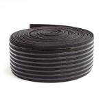 Black Nylon Cycling Silicone Gripper Elastic For Garment