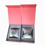 Red Cardboard Paper Empty Wrist Watch Gift Box Packaging Customized