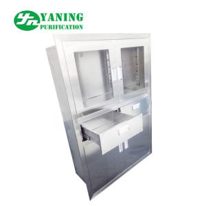 China Embedded Anesthesia Stainless Steel Medical Cabinet For Hospital Operateing Room wholesale