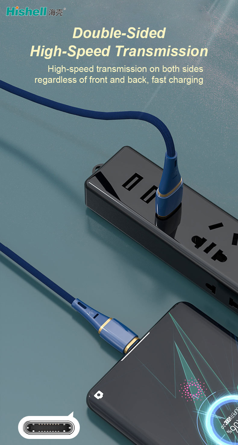 CE Ultraportable Mobile Phone USB Cables Nylon Braided Practical