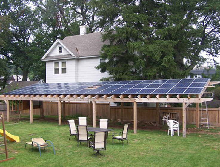 48-240V Output Voltage Off Grid Solar System Within Ground Mounting