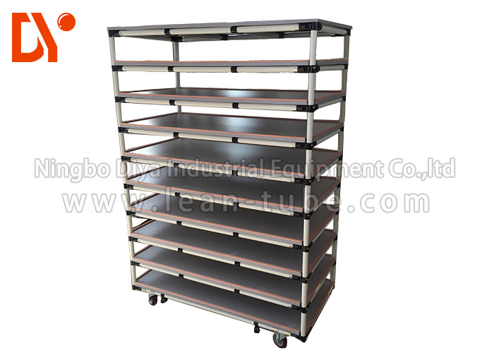 Aluminium Profile Push Tool Cart , Mechanic Work Cart Anti Corrosion