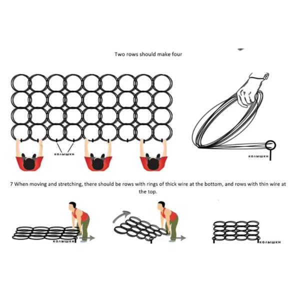 MZP Putanka Anti Tank Wire Barriers Low Visibility Wire Obstacle Anti Tank Wire Barrier Net