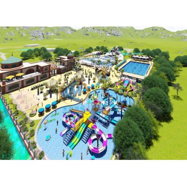 Children Water Park Design Three Dimension For Commercial Park Backyard Pool