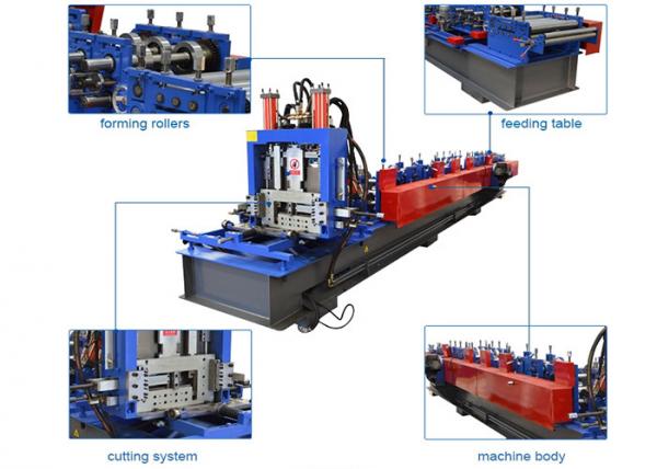 Steel Profile Hollow Guide Rail Roll Forming Machine