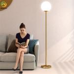 Nordic Luxury Unique Design Globe Gold Standing Led Floor Lamps