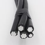 Nontoxic Moistureproof Aluminum Triplex Overhead Cable Anti Insulation