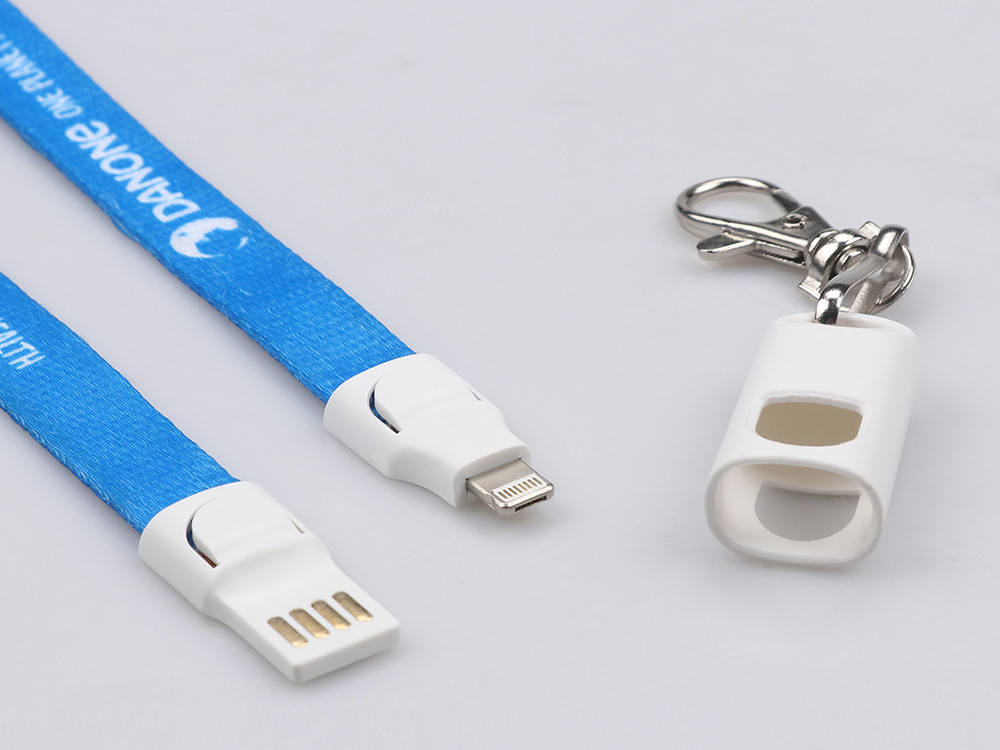 Multifunction USB Extension Cable With ABS Polyester Braided Lanyard I8 IPX