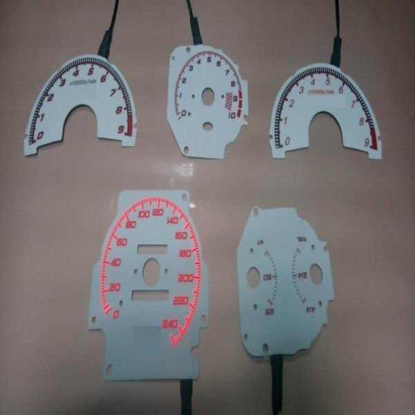 high bright custom glow gauge /el gauge /car dashboard