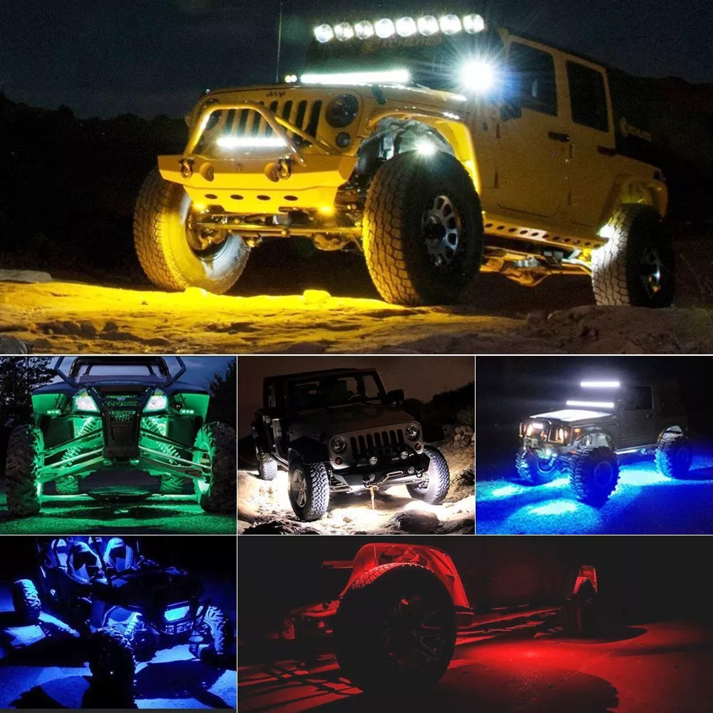 5050 Truck Wireless RGB Rock Lights With Lithium Ion Batteries