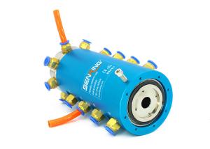 China Custom Pneumatic Rotary Union Slip Ring Electrical Connector 250RPM wholesale