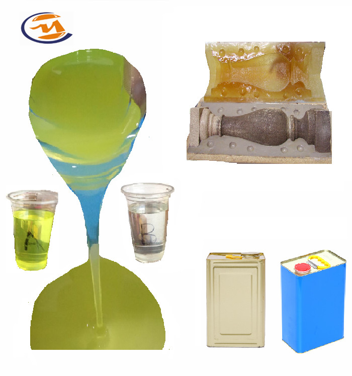 two parts clear yellow Liquid Polyurethane Rubber for Casting molds