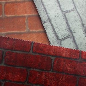 China Brick Design Bedroom PVC Wallpaper Peel And Stick PVC Film 0.1mm-0.15mm wholesale