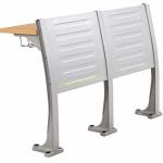 Armless Waiting Room College Classroom Furniture / Floor Mounted Fold Up Chairs