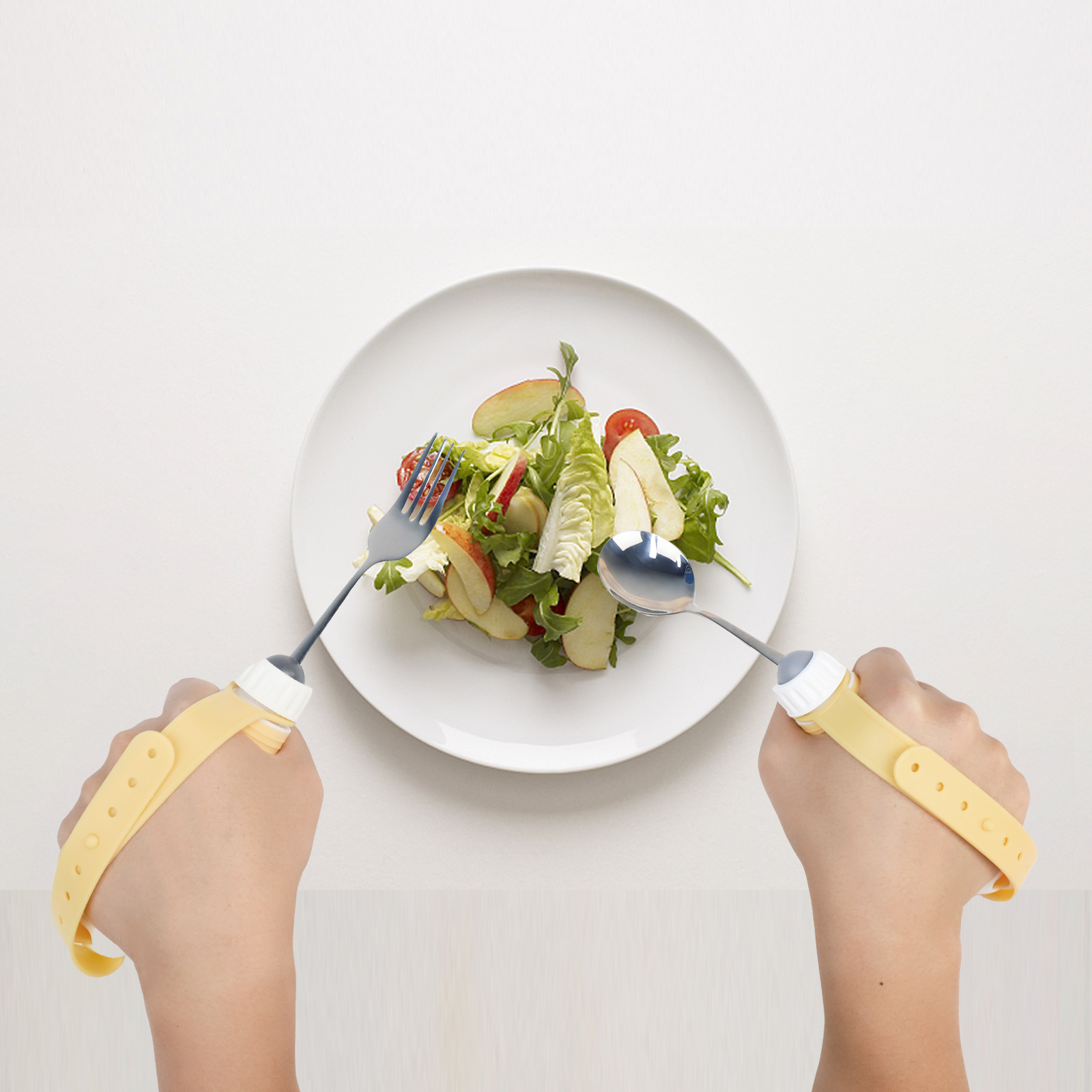 Adjustable Hand Stroke Rehab Devices Adapted Knife And Fork