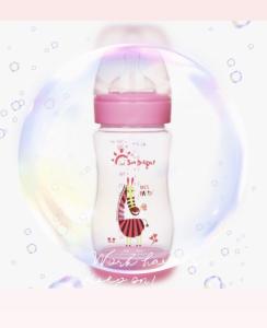 China 9oz 260ml Wide Neck Polypropylene Baby Bottle wholesale