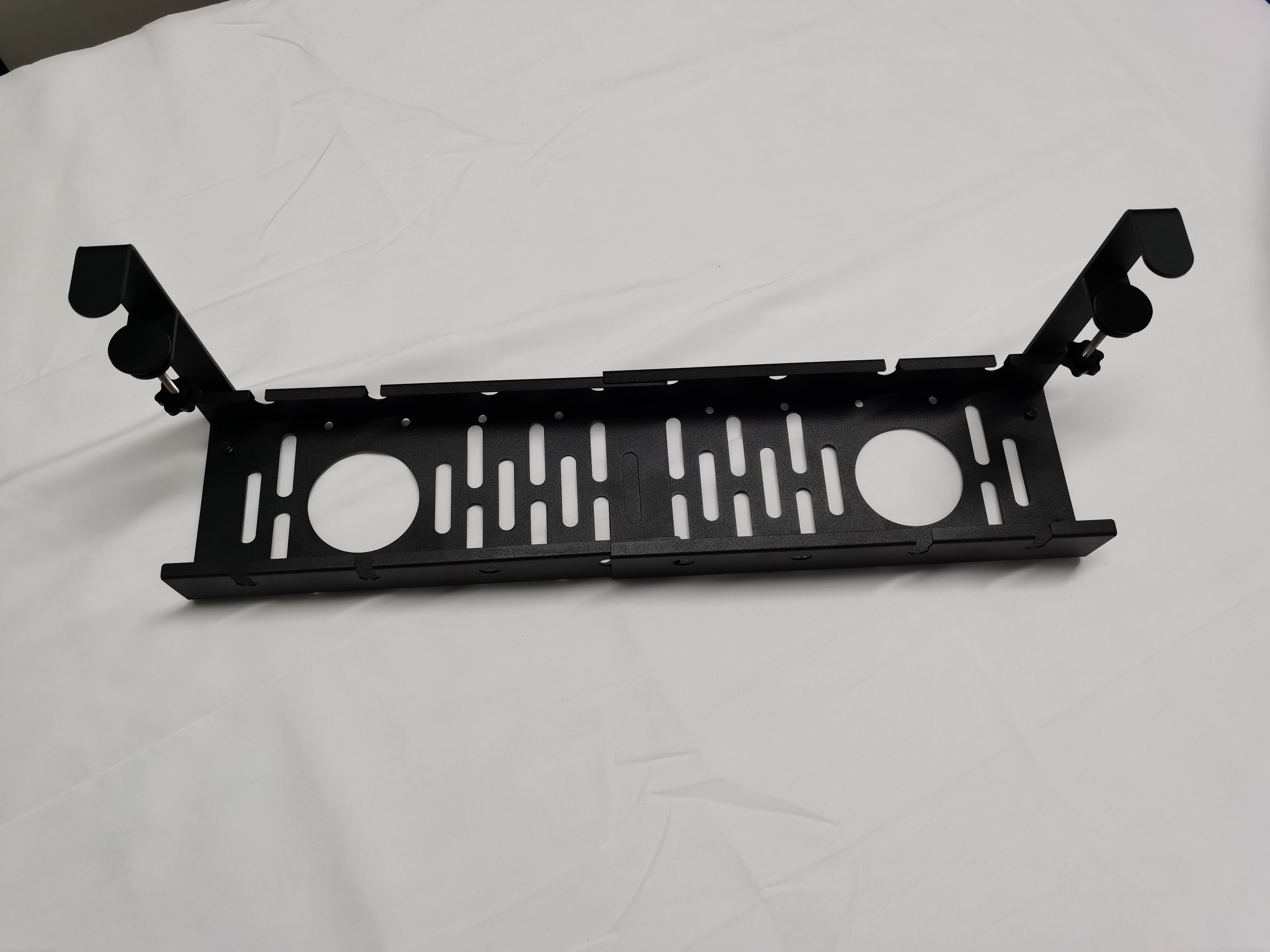 Sturdy Metal Cable Tray Basket with Clamp The Ultimate Under Desk Cable Management Tool