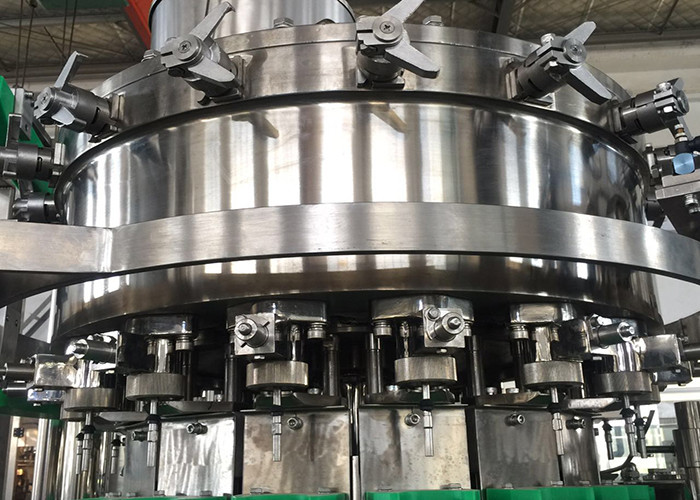 12 Capping Heads Small Scale Juice Bottling Equipment / Plastic Bottle Filling Machine