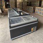 Sliding glass door display freezer/ Supermarket island freezer