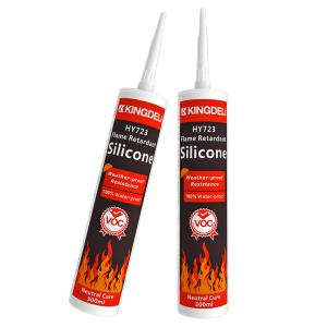China Flame Retardant Glass Neutral Silicone Sealant For Roof 300ml wholesale